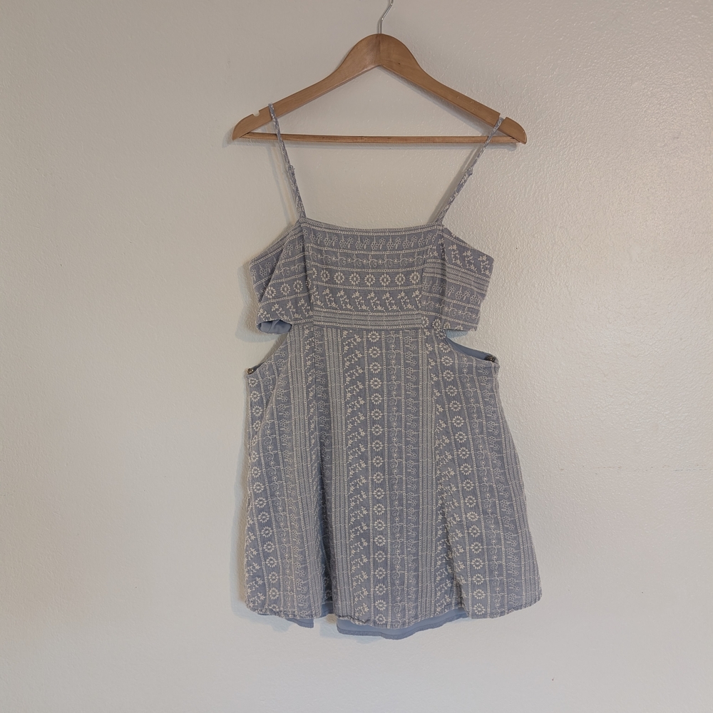 Altar'd State Blue and White Mini Dress